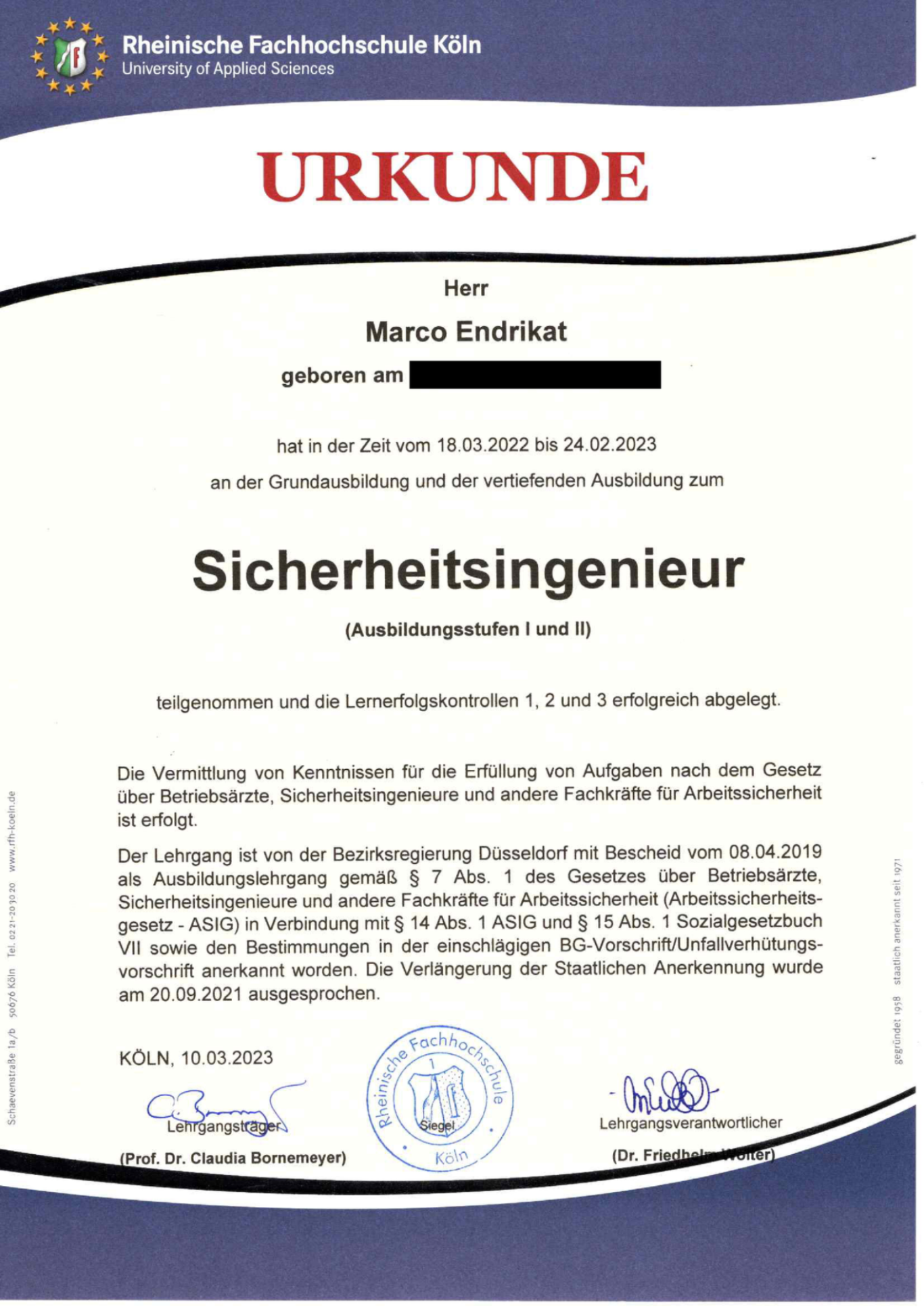 Sicherheitsingenieur