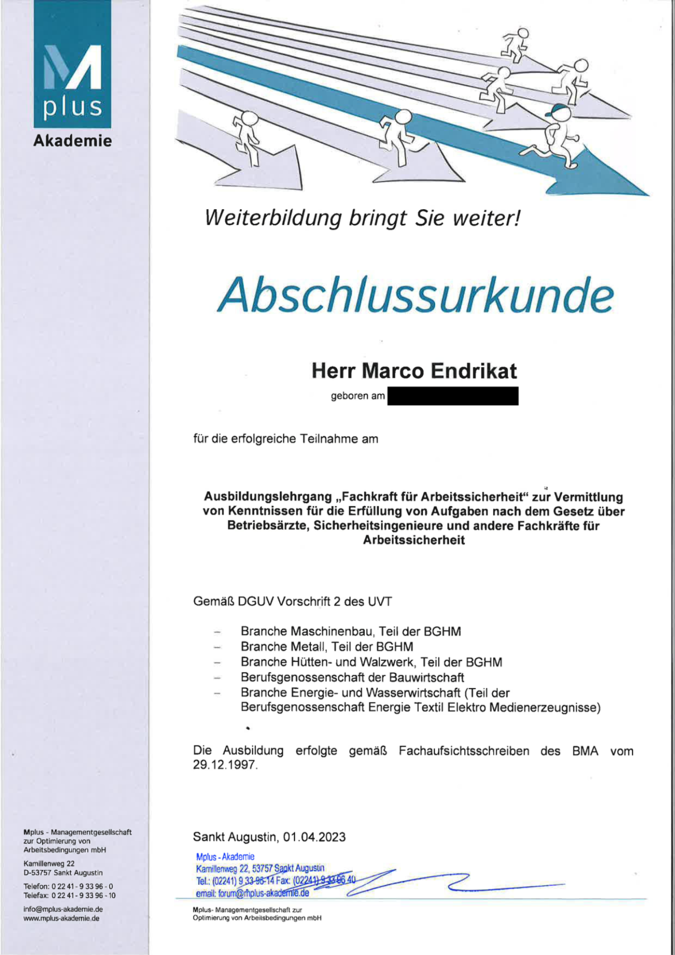 Fachkraft für Arbeitssicherheit